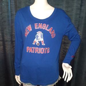 Nike NFL New England Patriots Blue Long Sleeve T-Shirt
